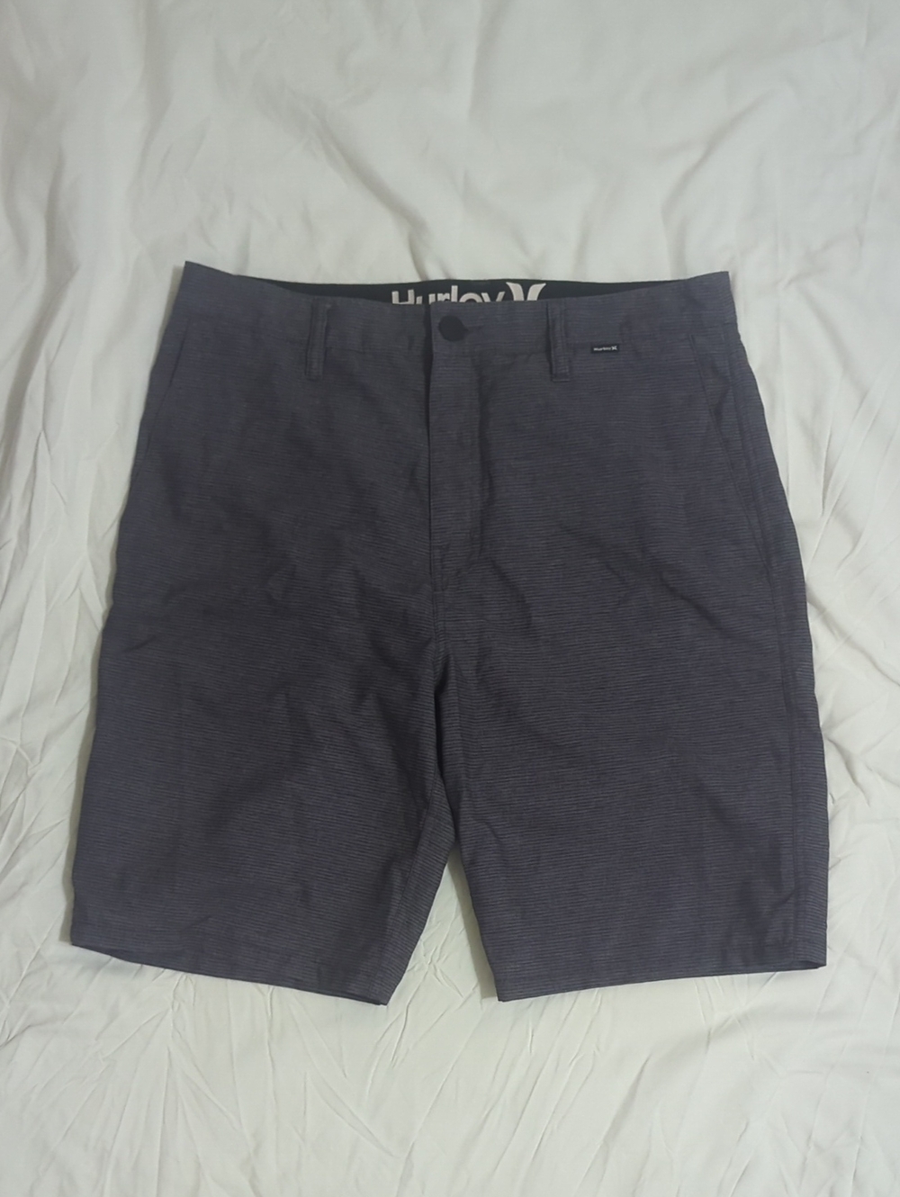Hurley Walk Board Shorts, Color Striped Gray Size 31